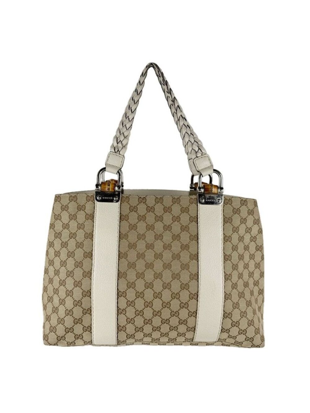 Gucci Tote Bamboo Totes Beige